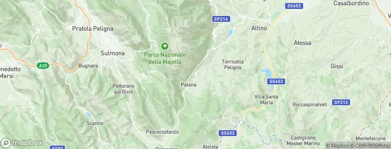 Lettopalena, Italy Map