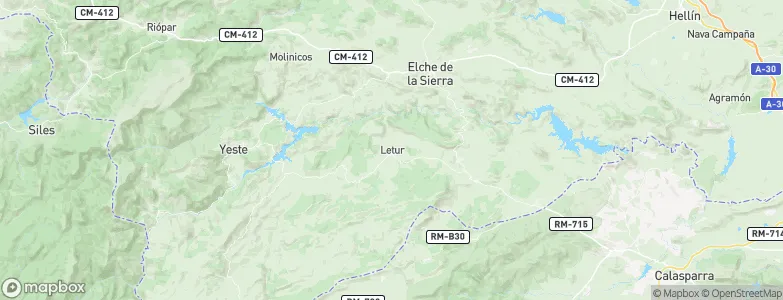 Letur, Spain Map