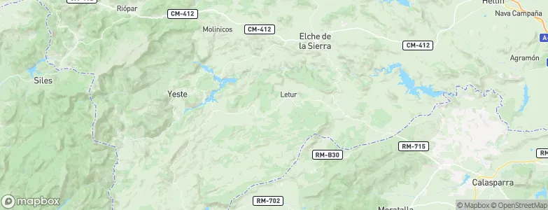 Letur, Spain Map