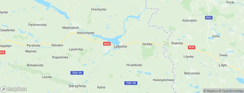 Letychiv, Ukraine Map