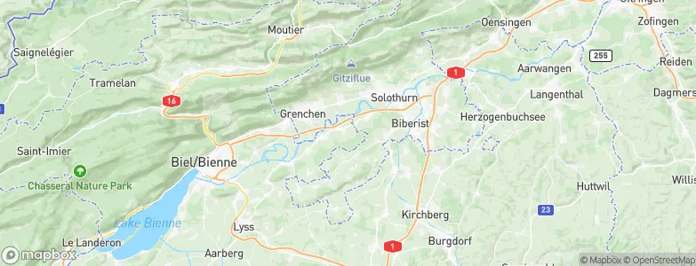 Leuzigen, Switzerland Map