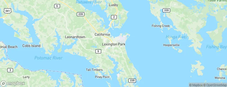 Lexington Park, United States Map