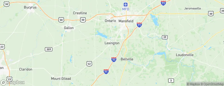 Lexington, United States Map