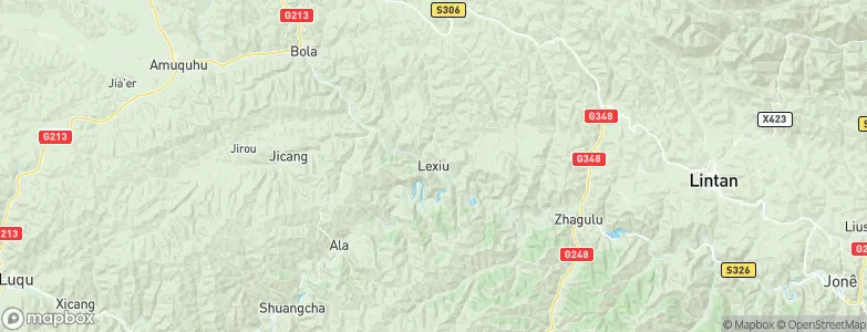 Lexiu, China Map