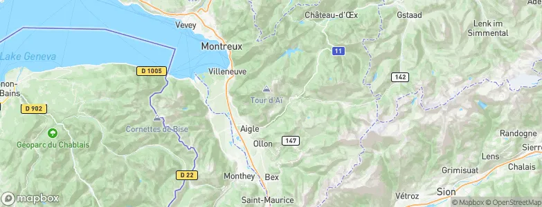 Leysin, Switzerland Map
