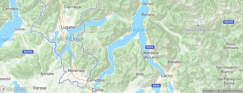 Lezzeno, Italy Map
