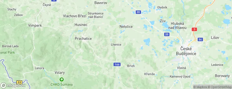 Lhenice, Czechia Map