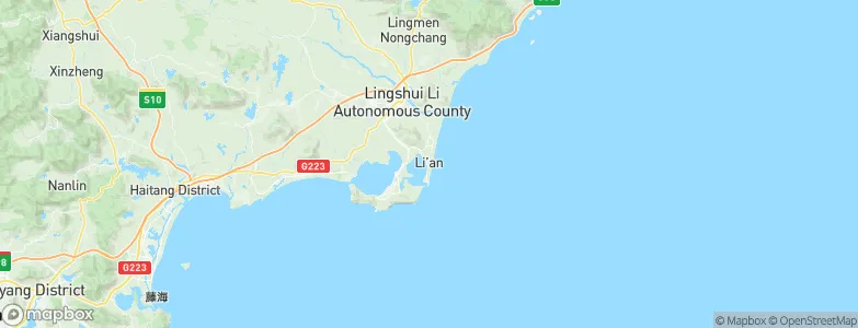 Li’an, China Map