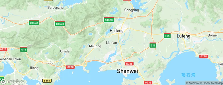 Lian’an, China Map