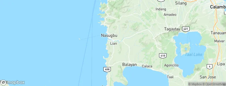Lian, Philippines Map