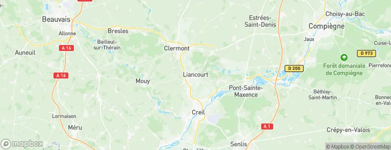 Liancourt, France Map