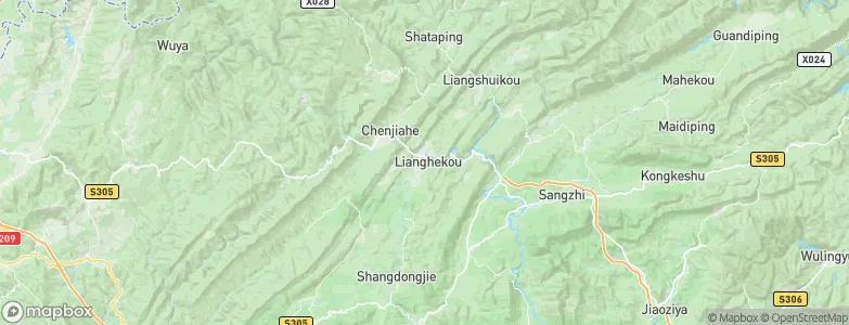 Lianghekou, China Map
