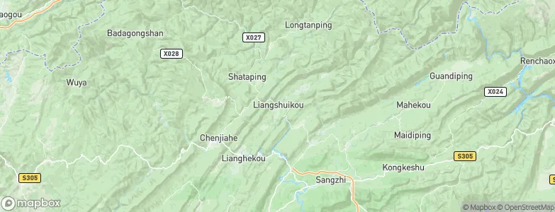 Liangshuikou, China Map