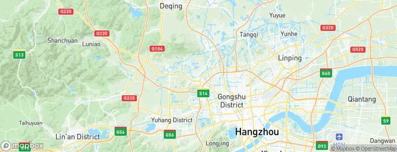 Liangzhu, China Map