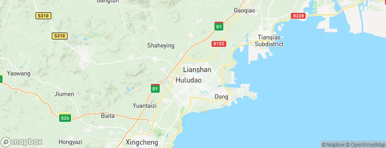 Lianshan, China Map