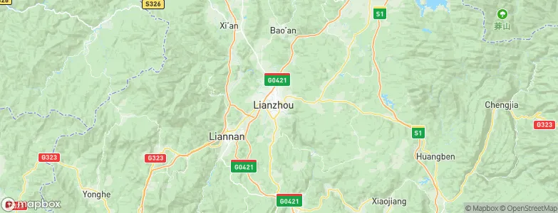 Lianzhou, China Map