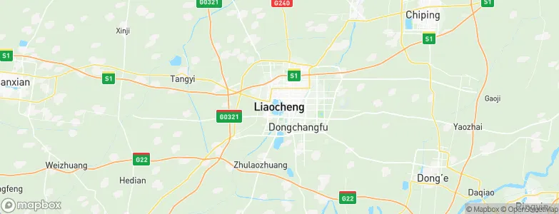 Liaocheng, China Map