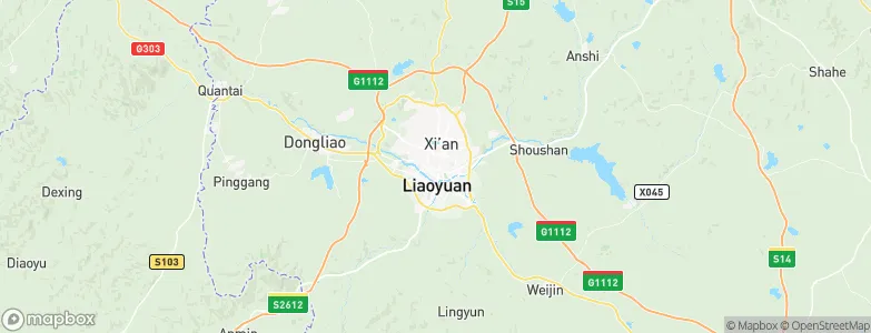 Liaoyuan, China Map