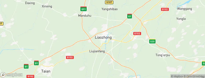 Liaozhong, China Map