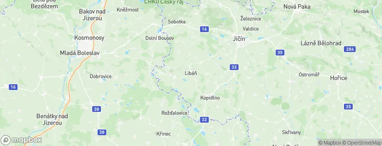 Libáň, Czechia Map