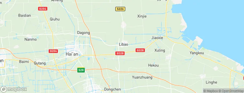 Libao, China Map