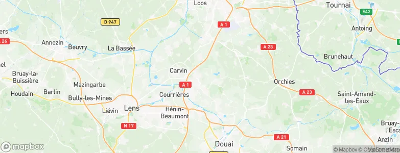 Libercourt, France Map