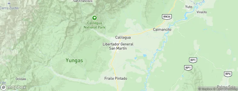 Libertador General San Martín, Argentina Map