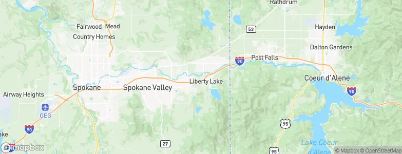 Liberty Lake, United States Map