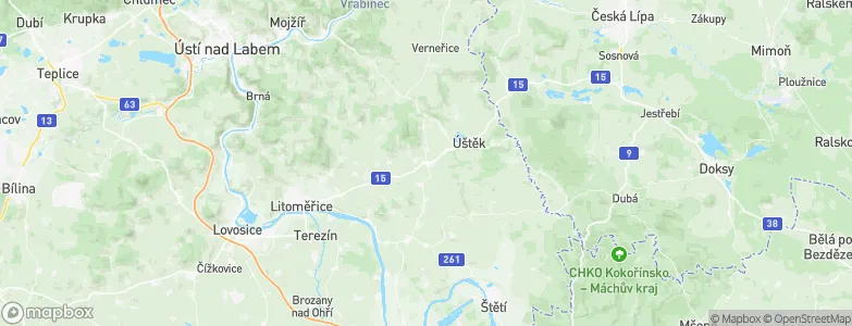 Liběšice, Czechia Map