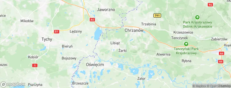 Libiąż Mały, Poland Map