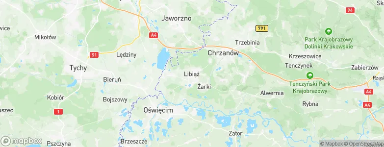 Libiąż, Poland Map