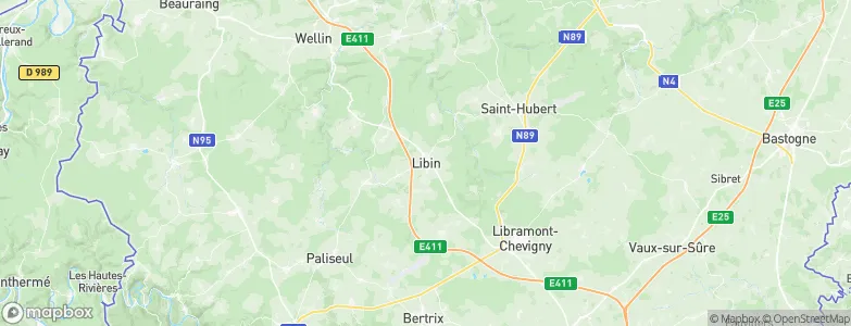 Libin, Belgium Map