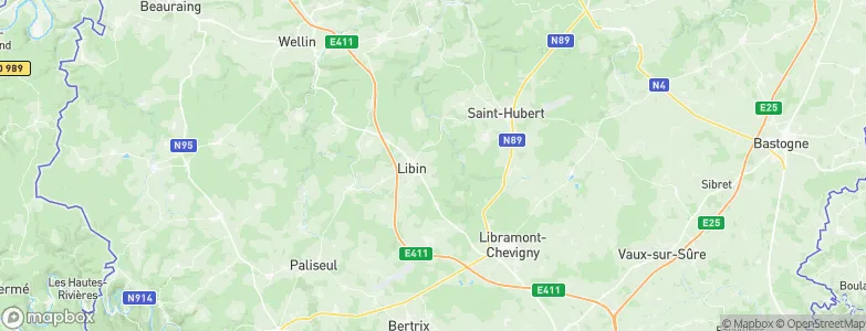 Libin, Belgium Map