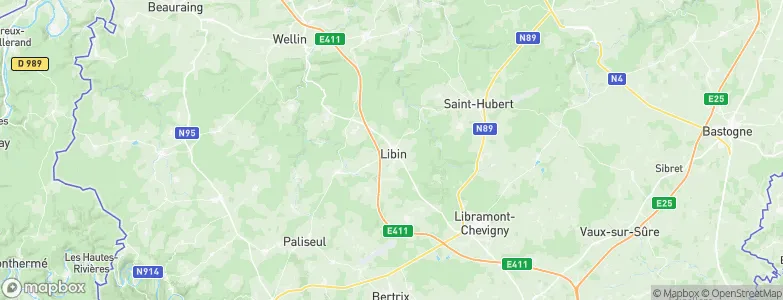 Libin Haut, Belgium Map