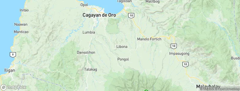 Libona, Philippines Map