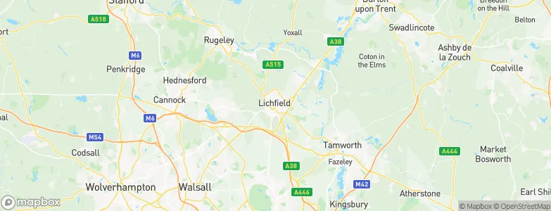 Lichfield, United Kingdom Map