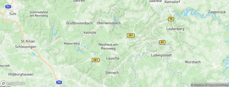 Lichte, Germany Map