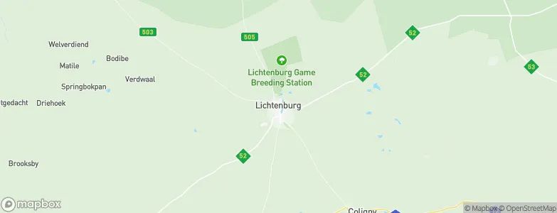 Lichtenburg, South Africa Map