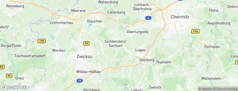 Lichtenstein, Germany Map