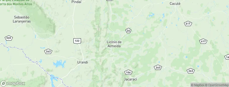 Licínio de Almeida, Brazil Map