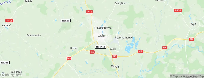 Lida, Belarus Map