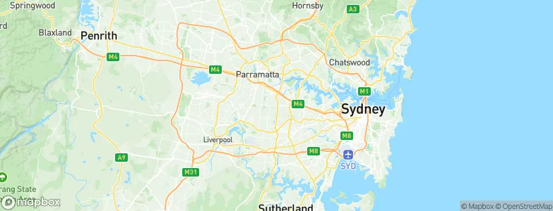 Lidcombe, Australia Map