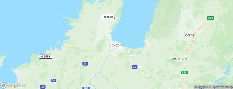 Lidköping, Sweden Map