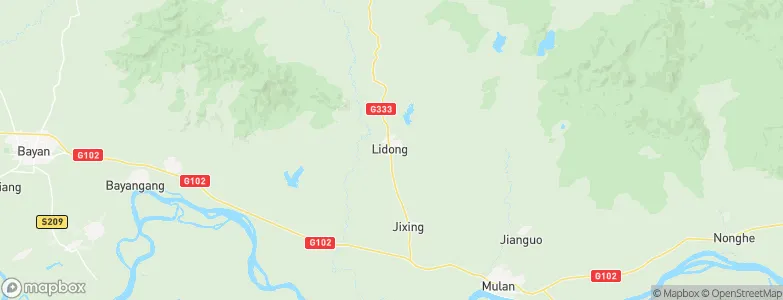 Lidong, China Map