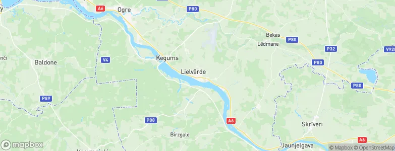 Lielvārde, Latvia Map