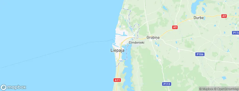 Liepāja, Latvia Map
