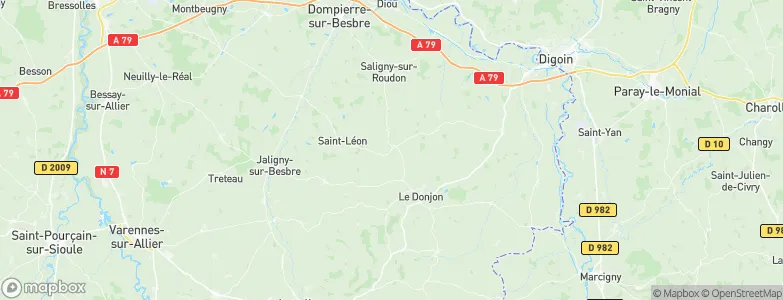 Liernolles, France Map