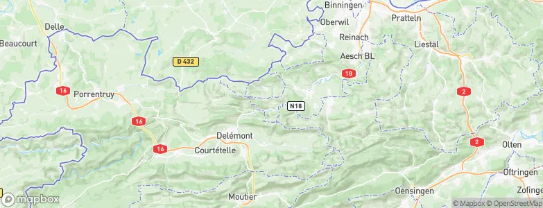 Liesberg, Switzerland Map