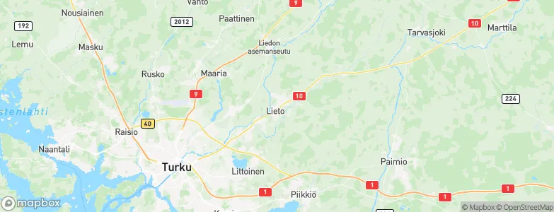 Lieto, Finland Map
