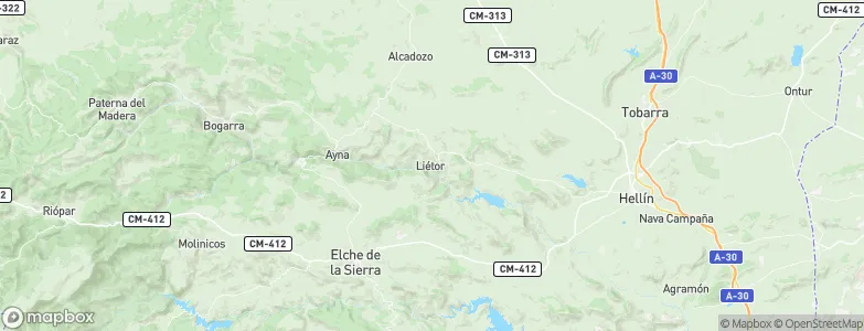 Liétor, Spain Map